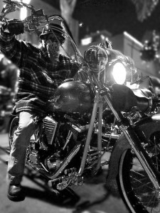 motorcycle man by Alison Turner